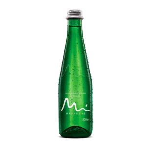 Agua manantial con gas