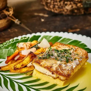 Filete De Corvina en Mantequilla Avellanada